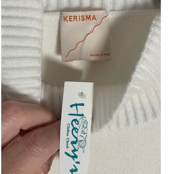 Kerisma Aja Sweater NWT Mock Neck Cropped One Size - Picture 4 of 8